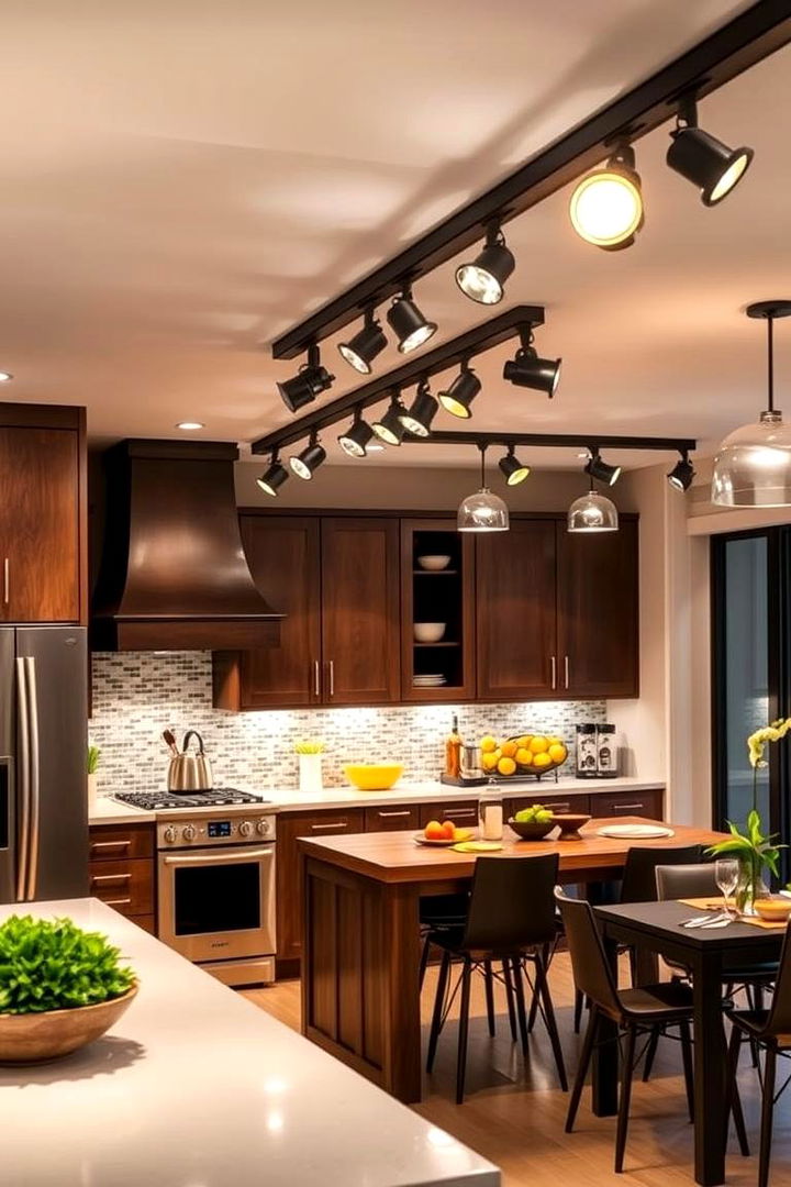 Track Lighting System - 22 Kitchen Lighting Ideas