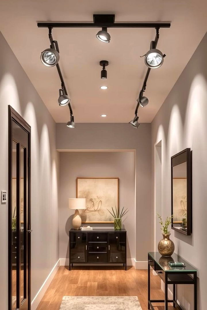 Track Lighting for Flexibility - 22 Entryway Lighting Ideas