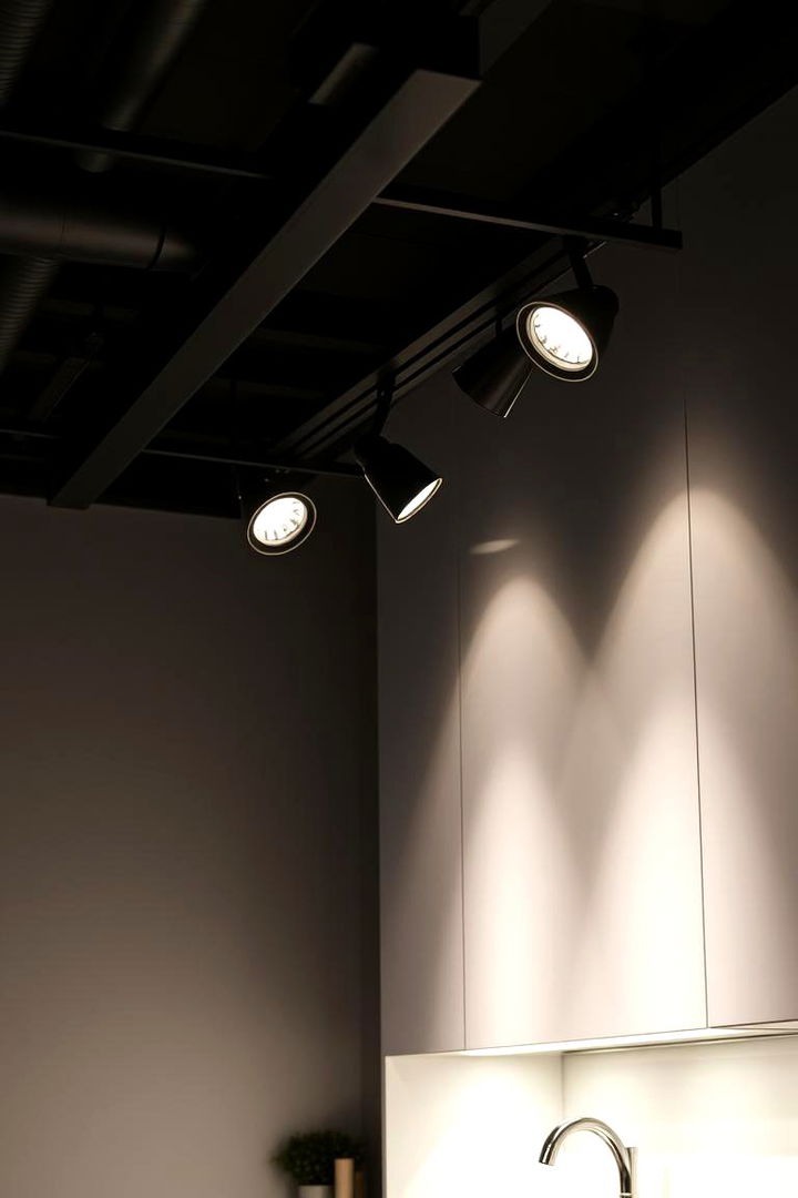Track Lighting for Versatile Arrangements - 22 Small Kitchen Lighting Ideas