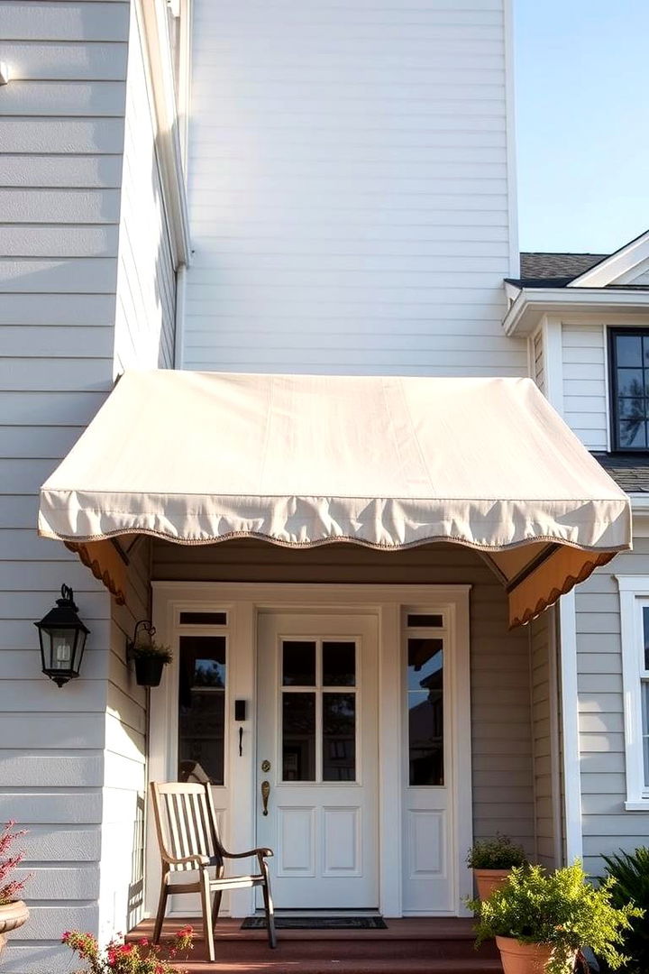 Traditional Canvas Awning - 22 Front Porch Awning Ideas