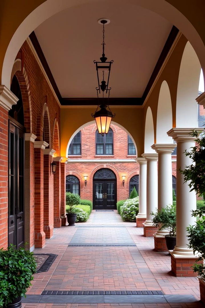 Traditional Car Porch Courtyard - 22 Car Porch Design Ideas