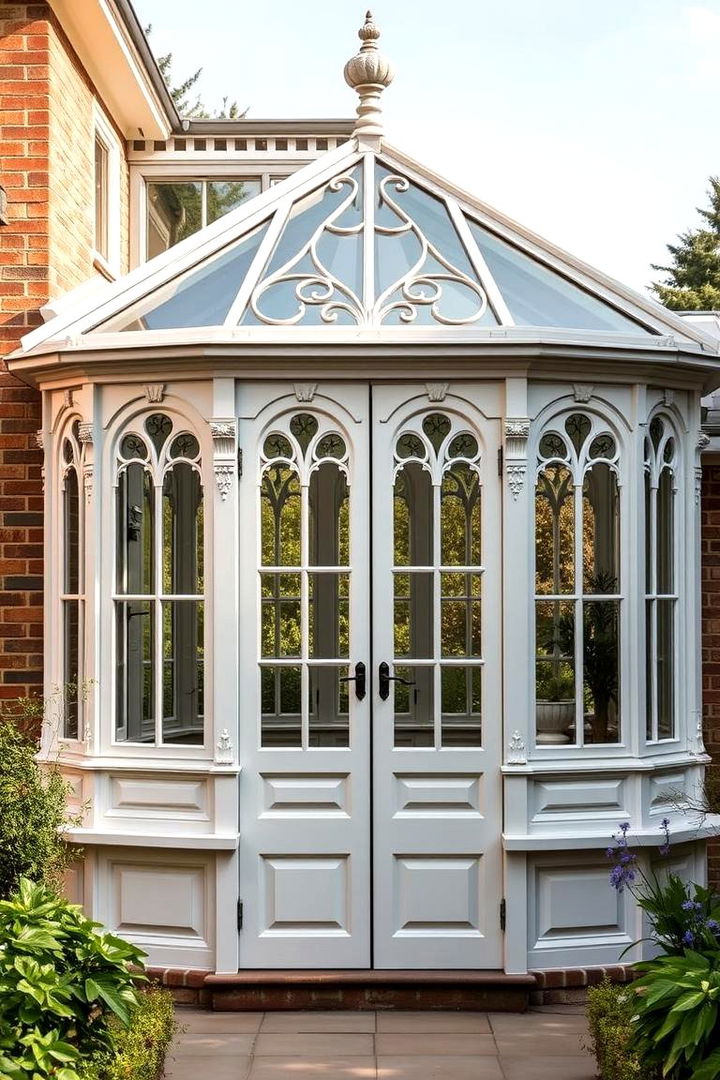 Traditional Charm Conservatory - 22 Porch Greenhouse Ideas