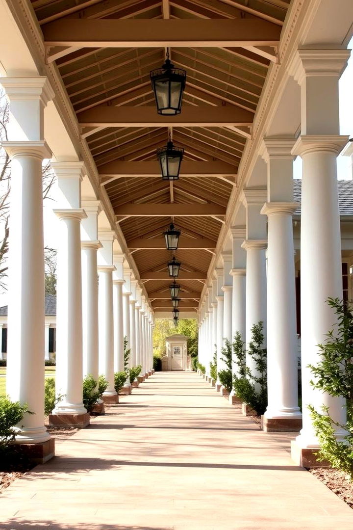 Traditional Colonial Covered Walkways - 22 Covered Walkway Ideas