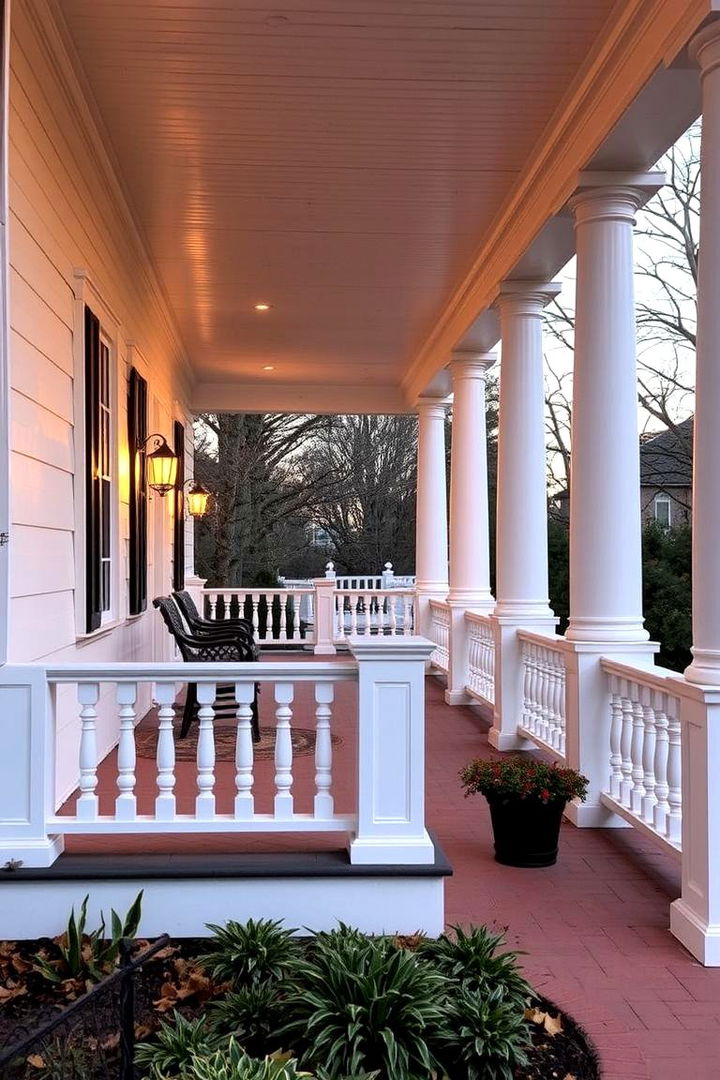 Traditional Colonial Porch - 22 Covered Porch Ideas