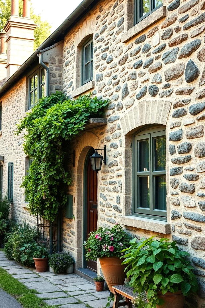 Traditional Cottage Stone Walls - 22 Stone Exterior Home Ideas