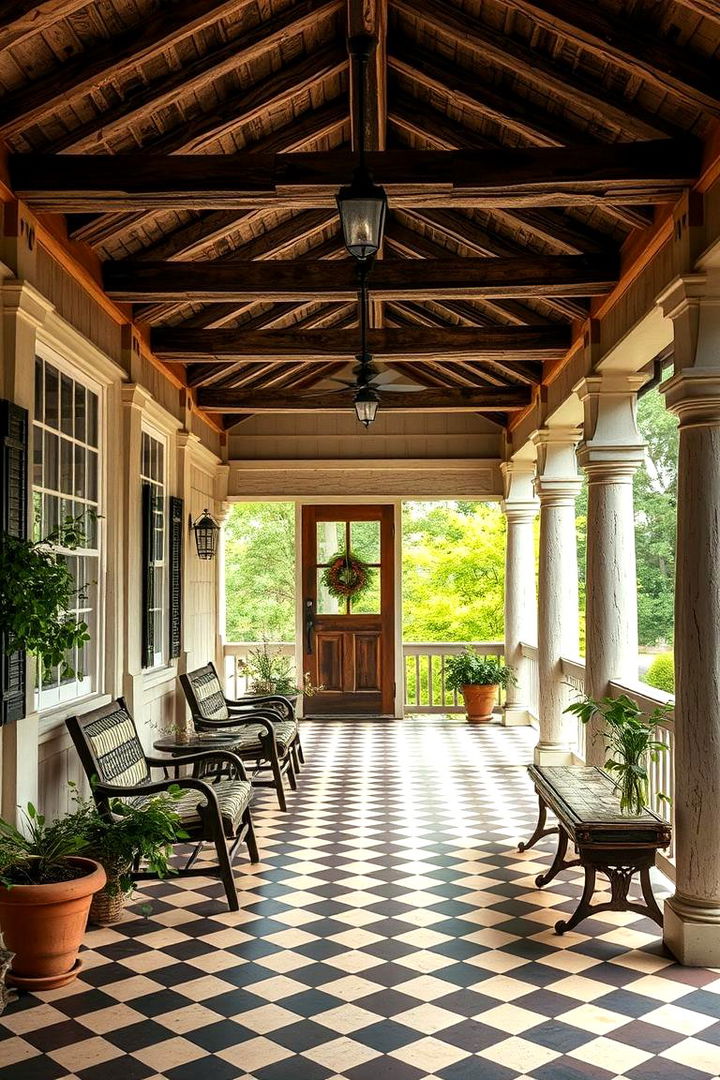 Traditional Country Porch Haven - 22 Enclosed Porch Ideas