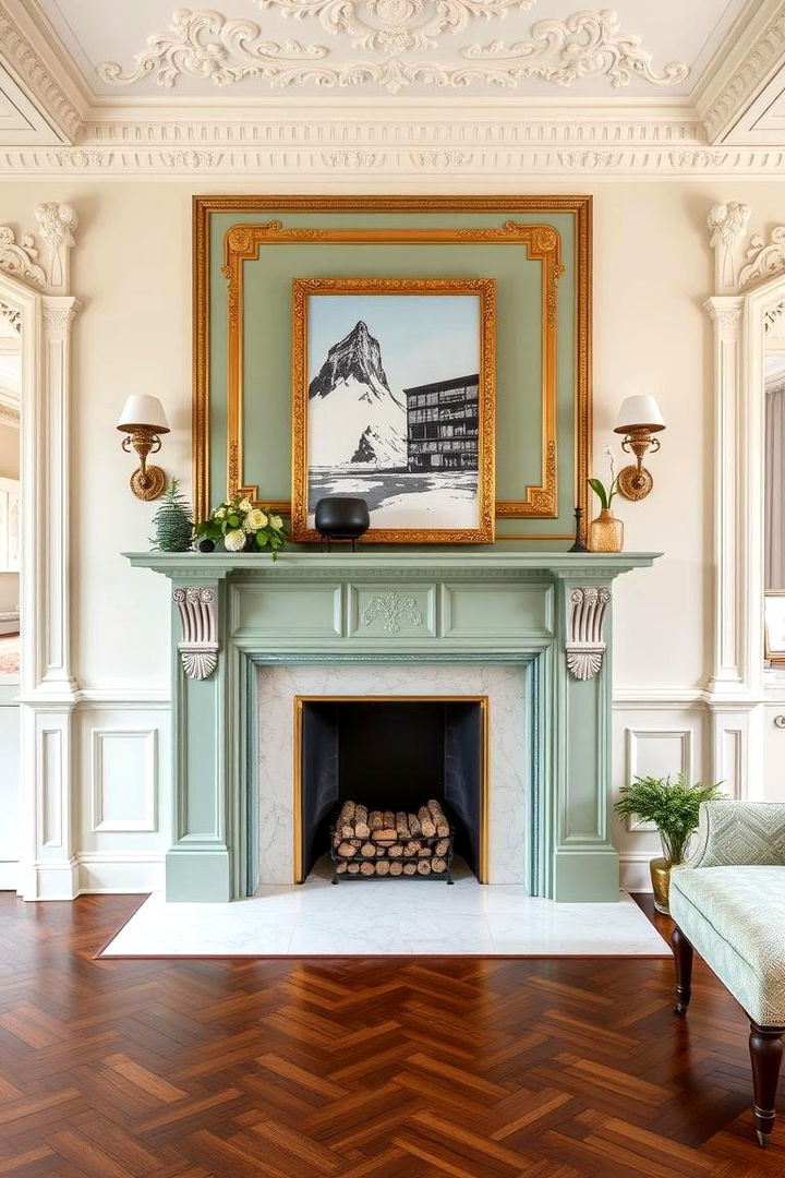 Traditional Design Revived with Sage Green - 22 Sage Green Fireplace Ideas