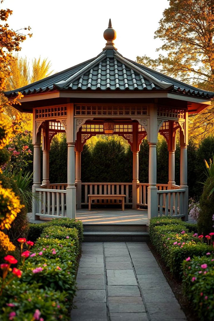Traditional Gazebo Retreat - 22 Formal Garden Ideas