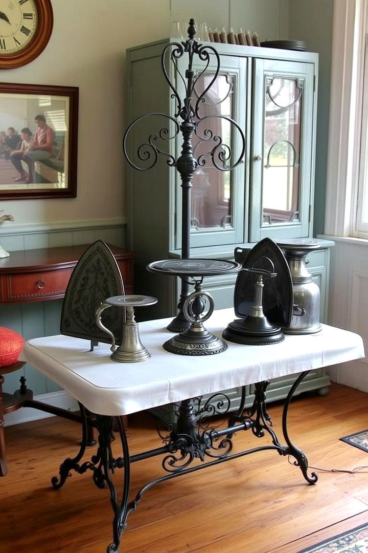 Traditional Ironing Sets as Focal Pieces - 22 Vintage Laundry Room Decor Ideas