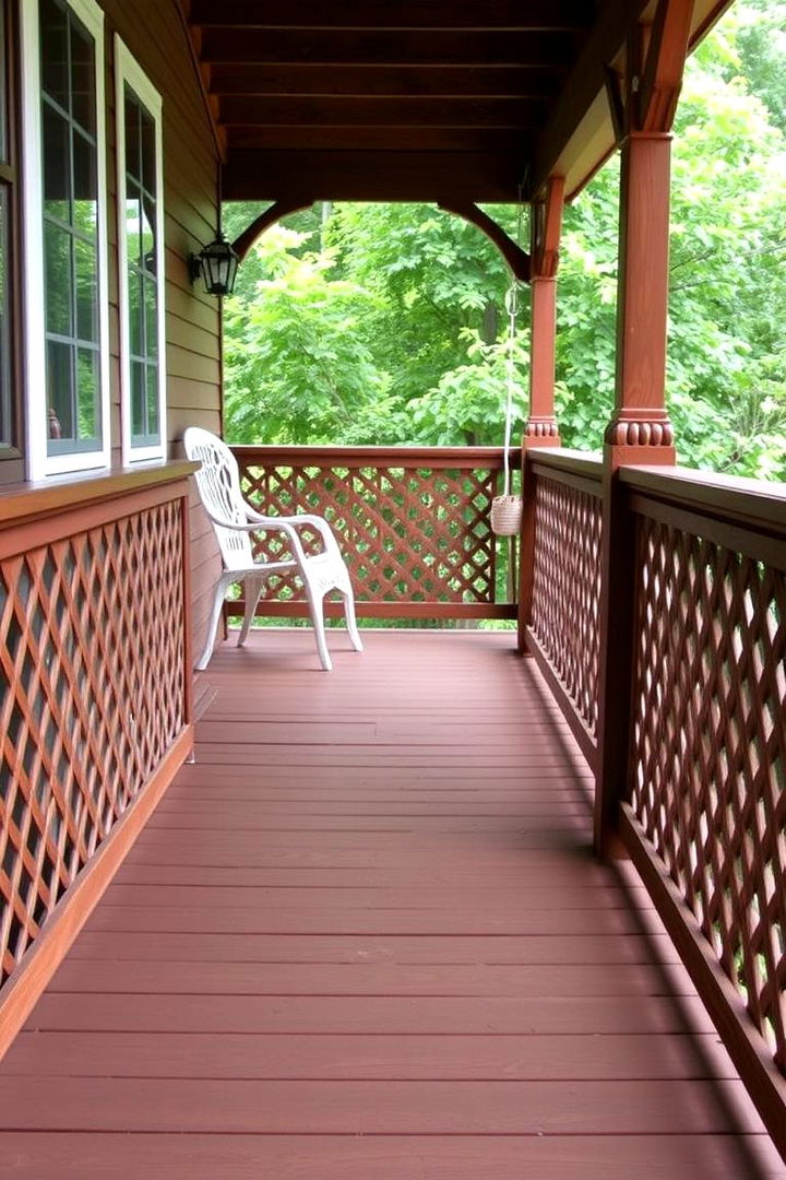 Traditional Lattice Skirting - 22 Deck Skirting Ideas