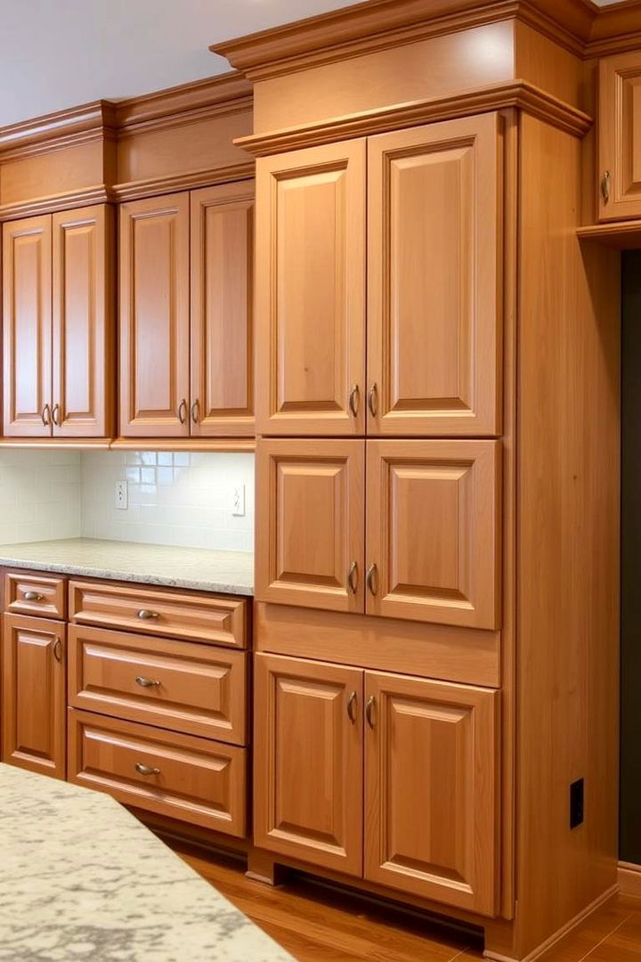 Traditional Maple with Raised Panel Doors - 22 Maple Kitchen Cabinets Ideas