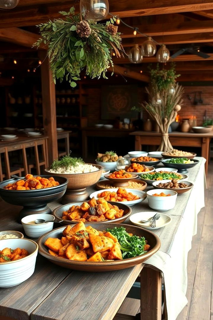 Traditional Rustic Buffet - 22 Wedding Food Ideas