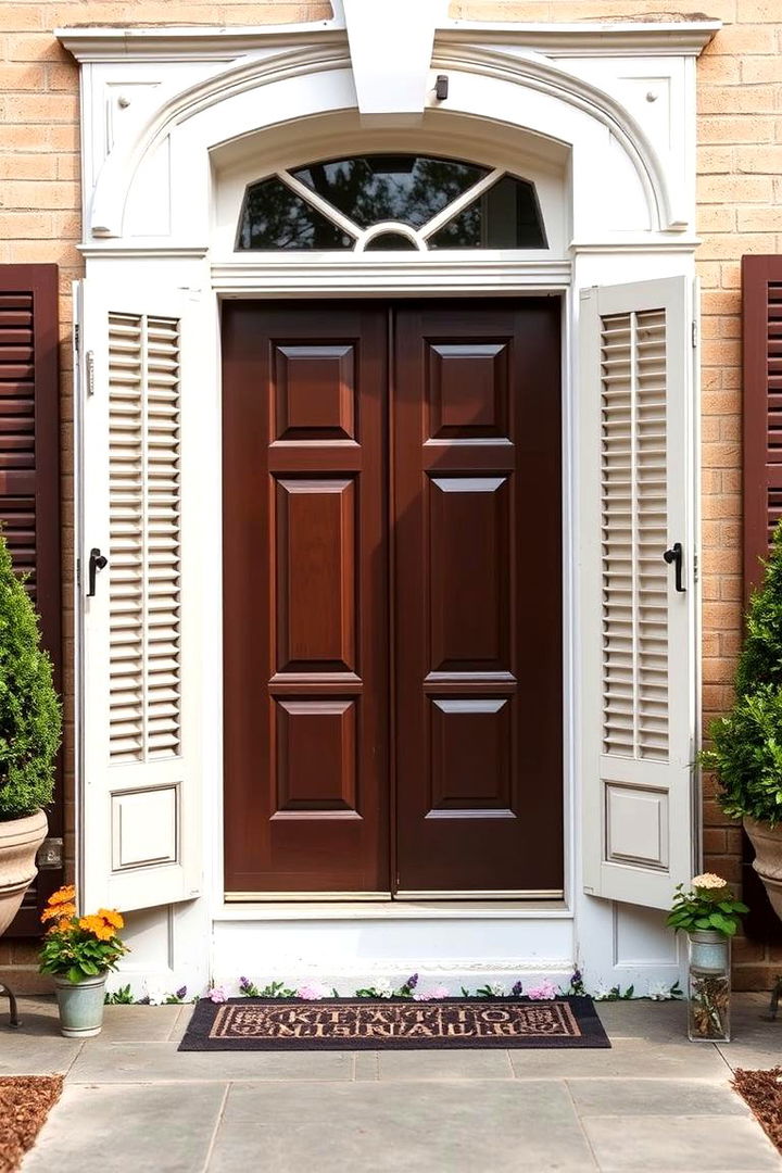 Traditional Shutter Pairings - 22 Colonial Front Door Ideas