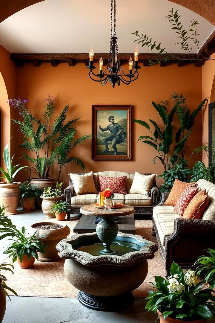 Traditional Spanish Garden Inspirations - 22 Spanish Style Living Room Ideas