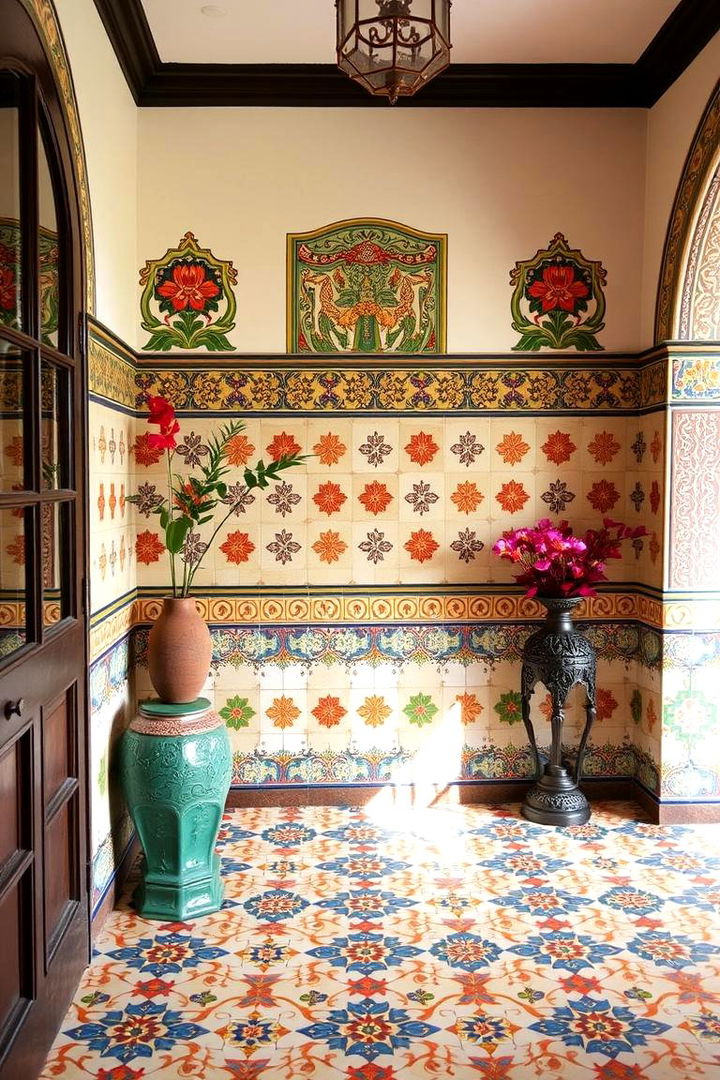 Traditional Talavera Tile Accents - 22 Mexican Bedroom Ideas