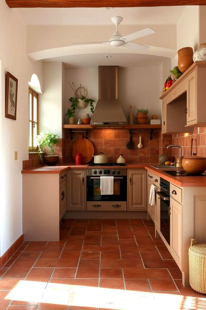 Traditional Terracotta Flooring - 22 Tuscan Kitchen Design Ideas
