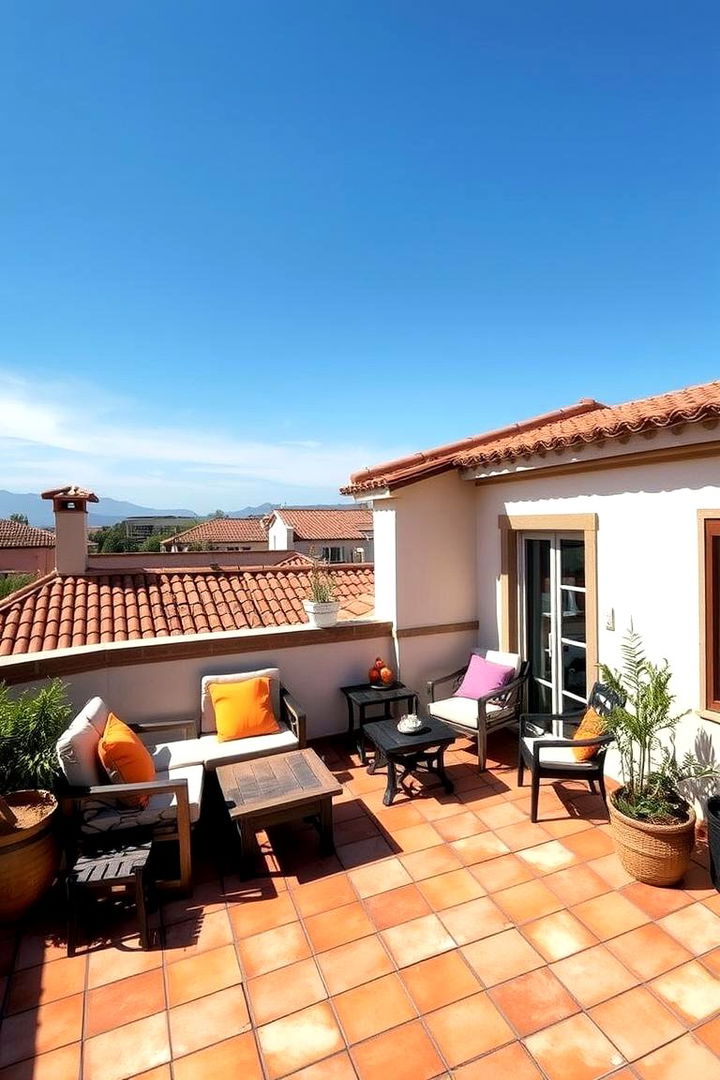 Traditional Tiled Roof Deck - 22 Covered Deck Ideas