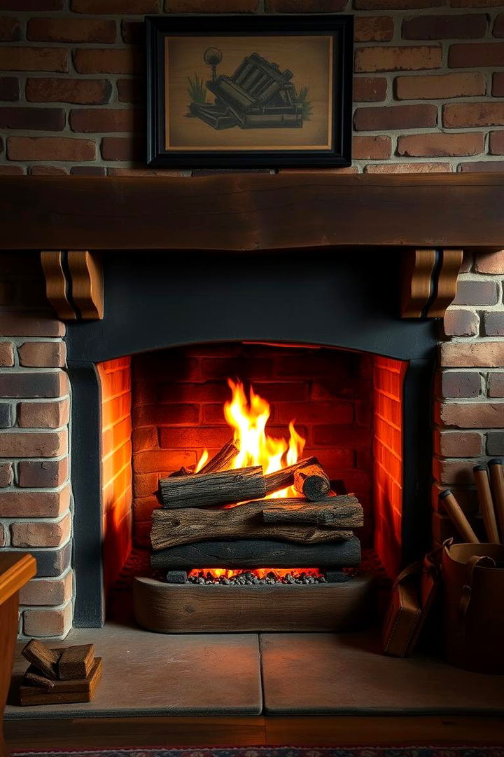 Traditional Wood Burning Fireplace - 22 Fireplace Ideas