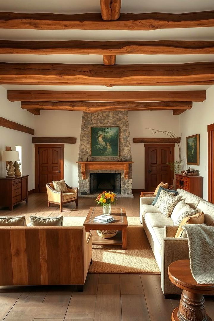 Traditional Wooden Elements - 22 Japanese Style Living Room Ideas