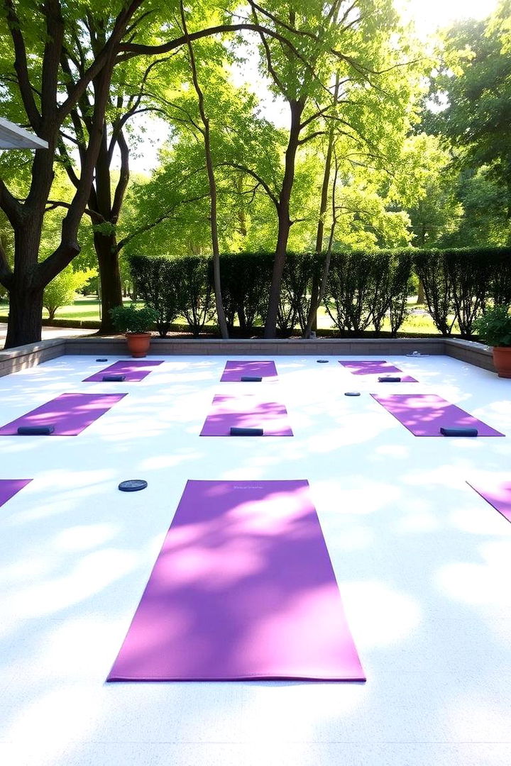 Tranquil Outdoor Yoga and Pilates Space - 22 Outdoor Gym Ideas