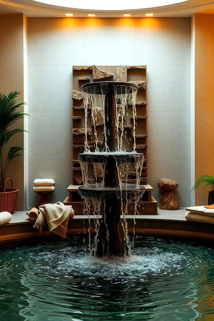 Tranquil Water Feature Focal Points - 22 Spa Decor Ideas