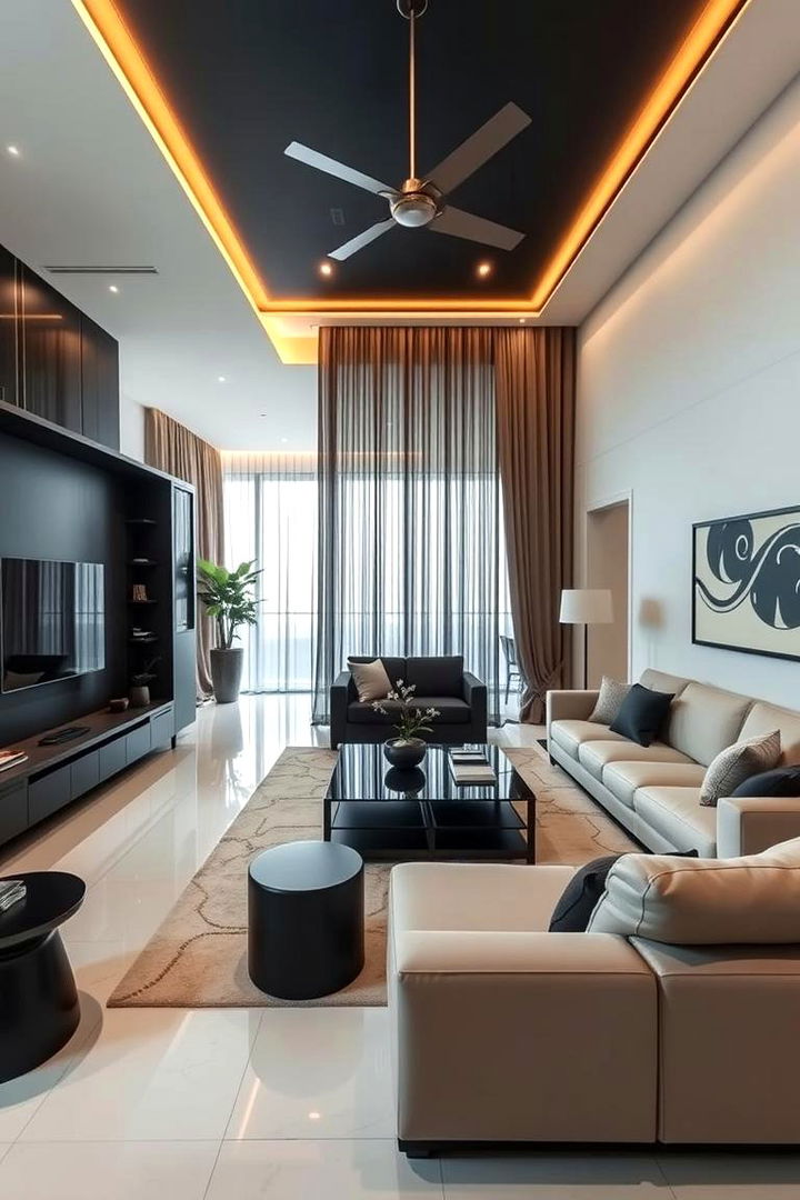 Transformative Space Solutions - 22 Black and Beige Living Room Ideas