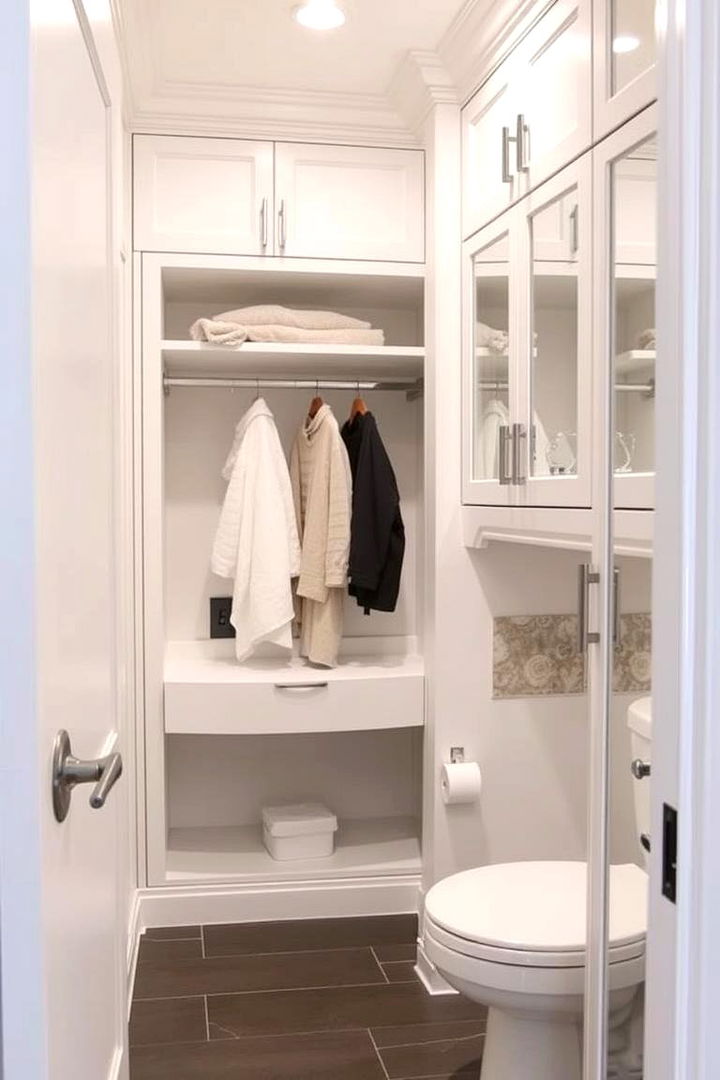 Transforming Small Spaces Elegantly - 22 Bathroom Closet Ideas
