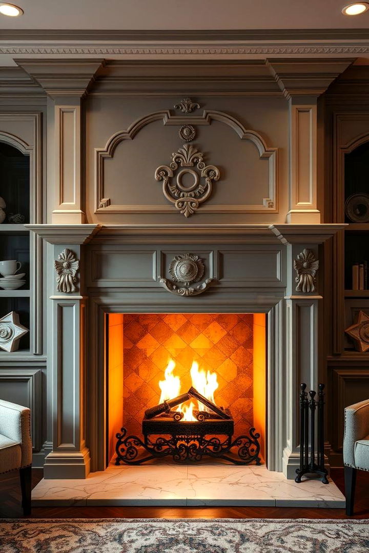 Transitional Blend of Classic and Modern - 22 Fireplace Hearth Ideas