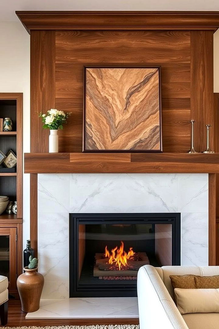 Transitional Design Blend - 22 Living Room Fireplace Ideas