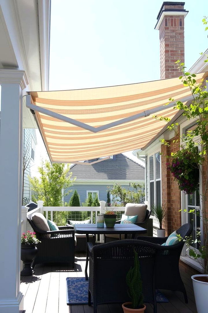 Transitional Versatile Awning - 22 Front Porch Awning Ideas