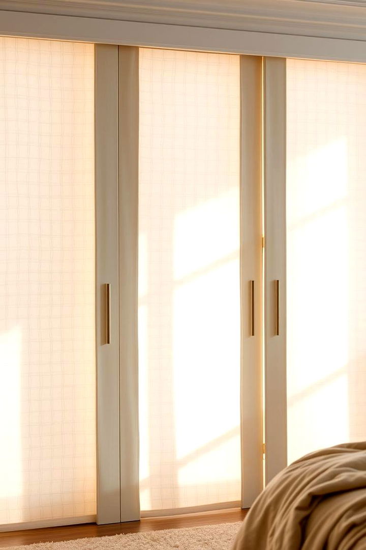 Translucent Fabric Doors - 22 closet door ideas
