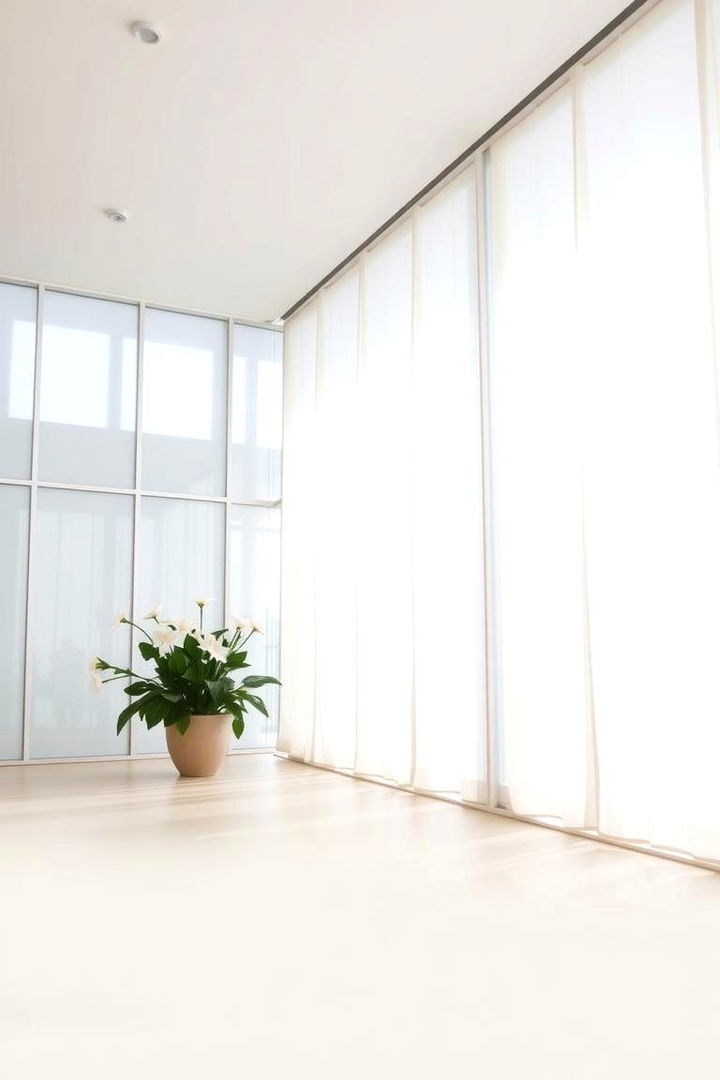 Translucent Panels for Natural Lighting - 22 Bedroom Curtain Ideas