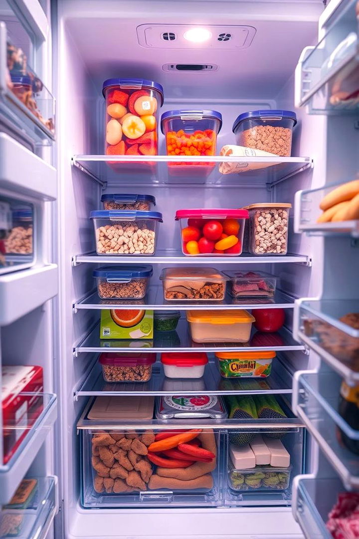 Transparency in Storage for Quick Insights - 22 Fridge Organization Ideas