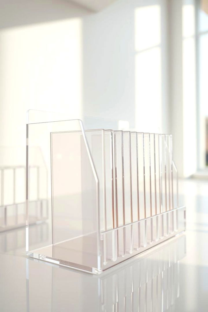 Transparent Acrylic CD Rack - 22 Cd Storage Ideas