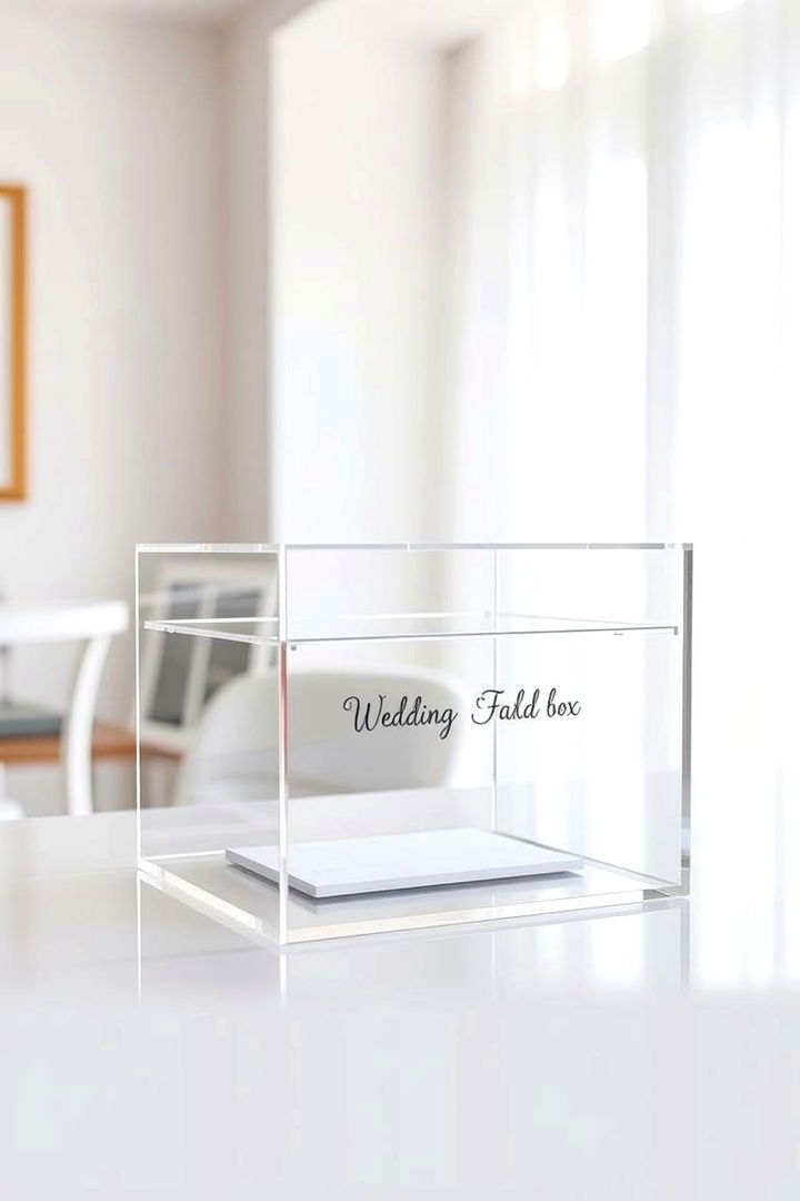 Transparent Acrylic Wedding Card Box - 22 Wedding Card Box Ideas