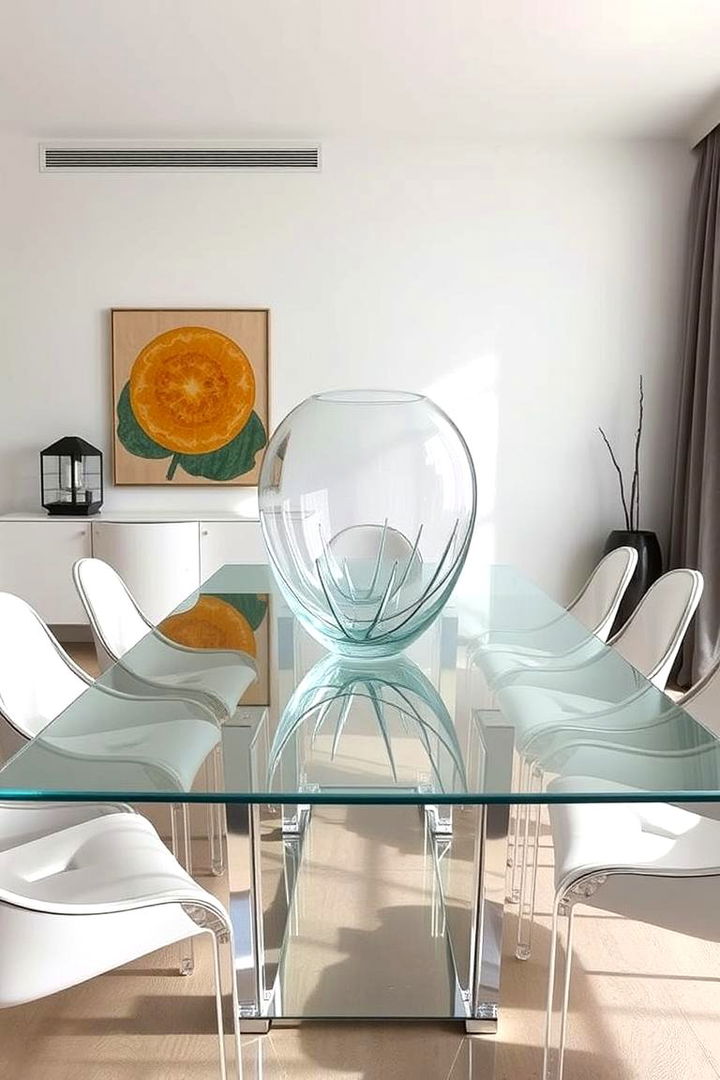 Transparent Lucite Tables - 22 70s Dining Room Design Ideas