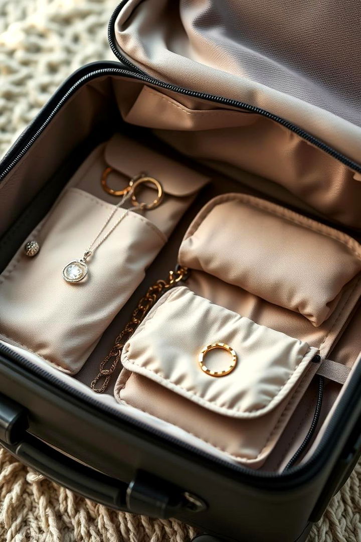 Travel Jewelry Roll - 22 Jewelry Storage Ideas