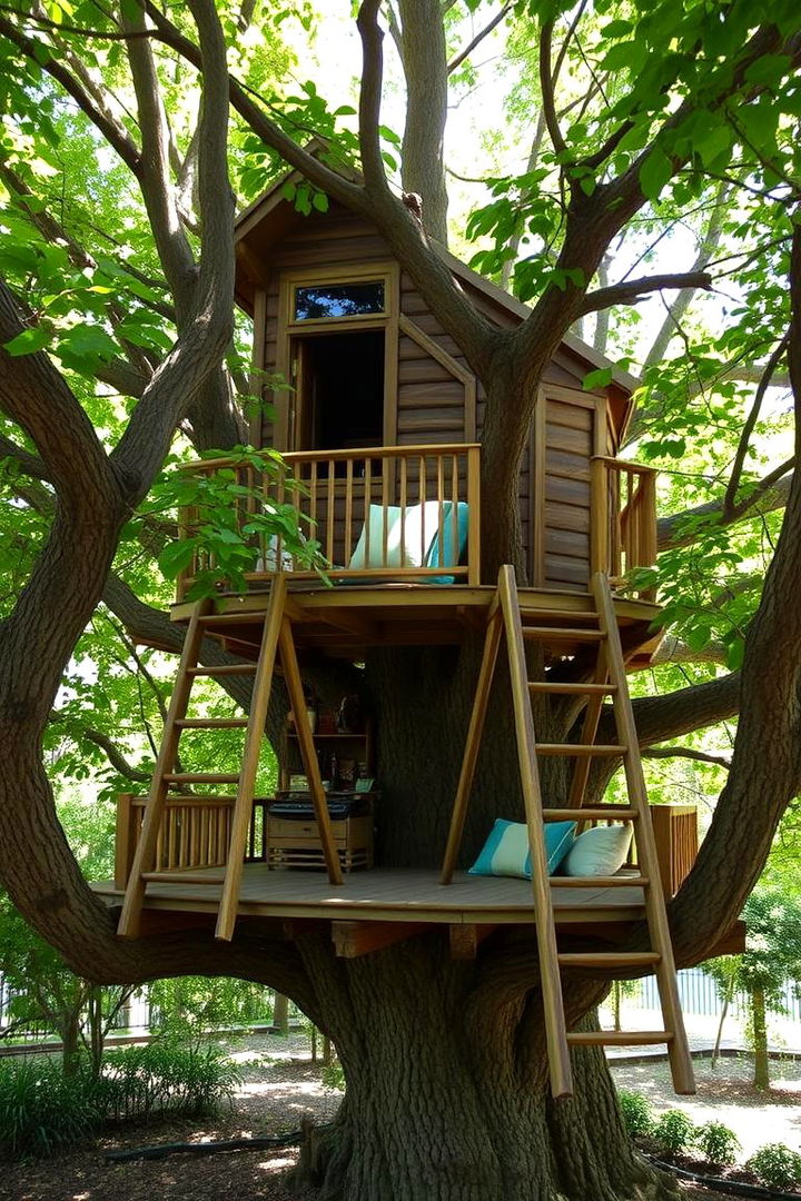 Treehouse Reading Retreat - 22 Outdoor Reading Nook Ideas