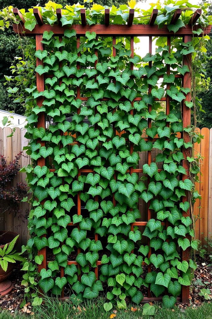 Trellis Designs for Vertical Growth - 22 Backyard Privacy Ideas