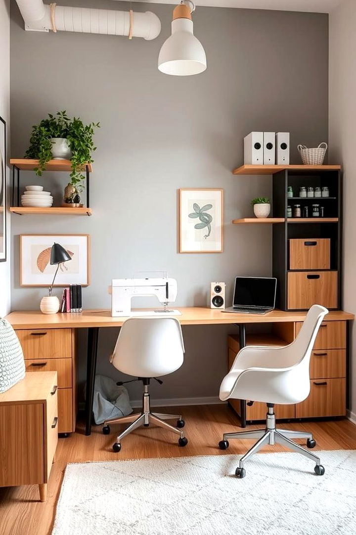 Trendy Modern Designs - 22 Sewing Room Ideas