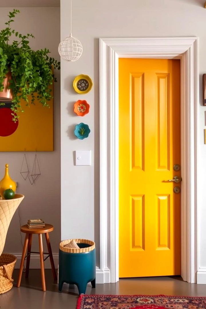 Trendy Mustard Yellow - 22 Interior Door Color Ideas