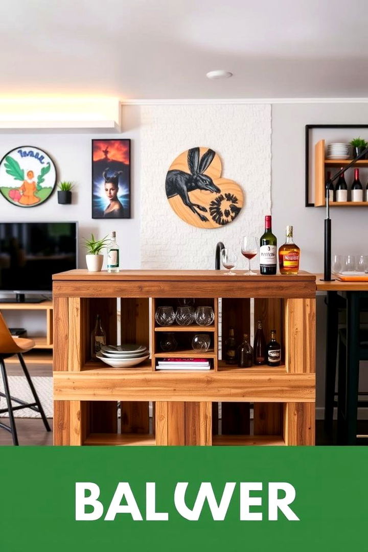 Trendy Pallet Bar Cabinet - 22 Pallet Furniture Ideas