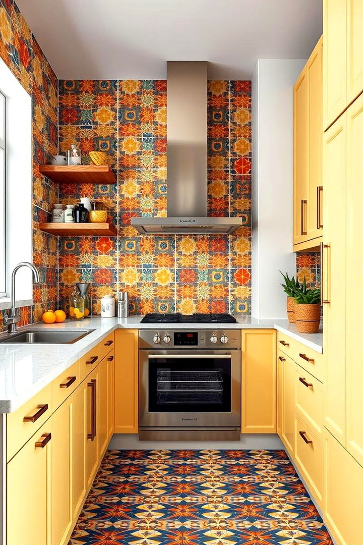 Trendy Patterned Tiles - 22 Kitchen Flooring Ideas