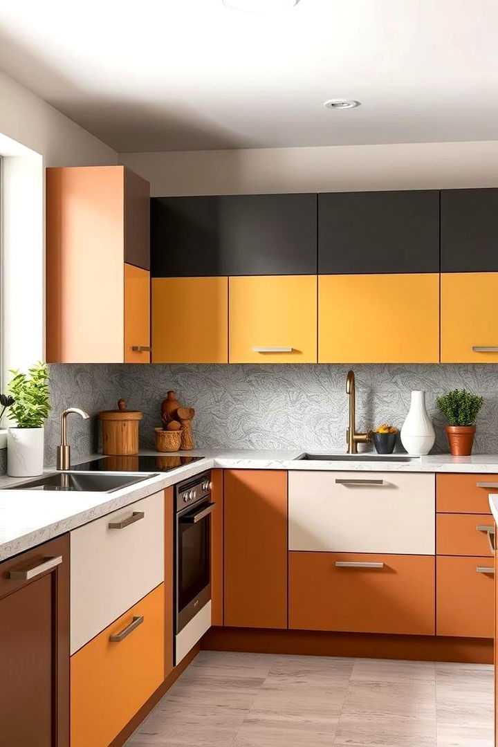 Trendy Two Tone Combination - 22 Kitchen Cabinet Color Ideas