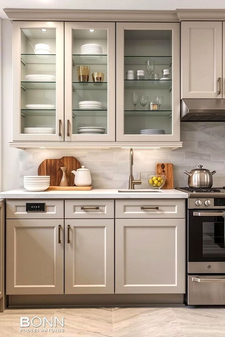 Trendy and Timeless Designs - 22 Modern Style Glass Kitchen Cabinets