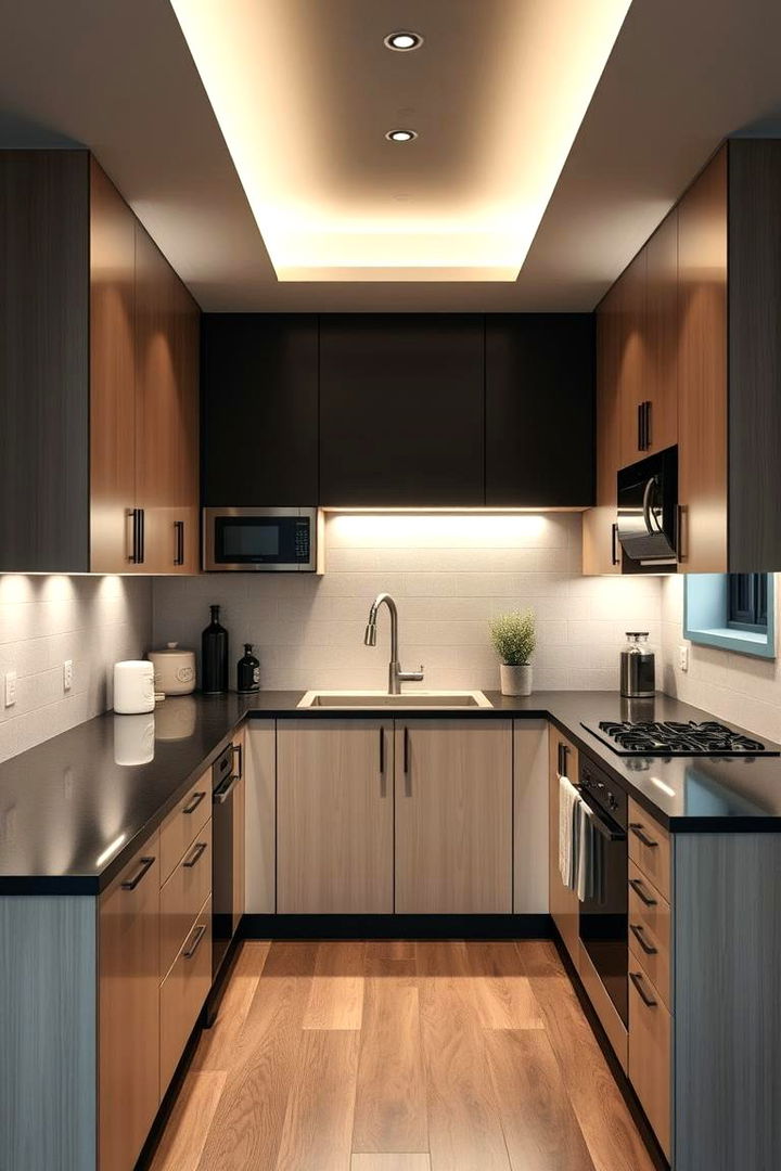 Trendy yet Timeless Appeal - 22 kitchen with dark countertops and light cabinets