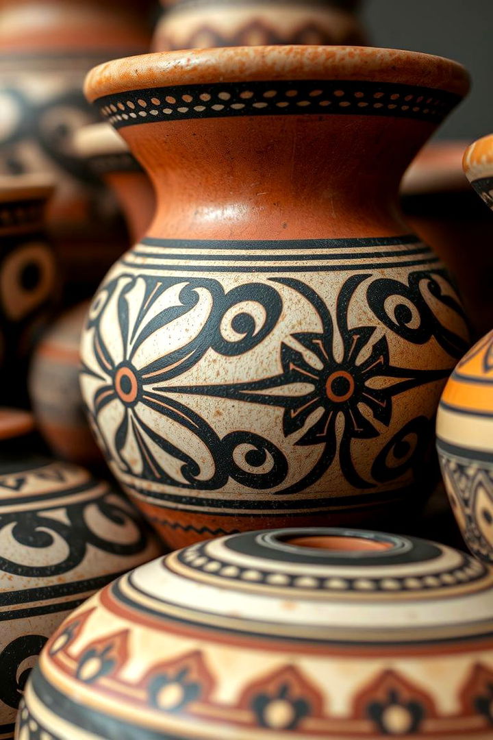 Tribal Ceramic Pottery - 22 Bohemian Desert Decor Ideas