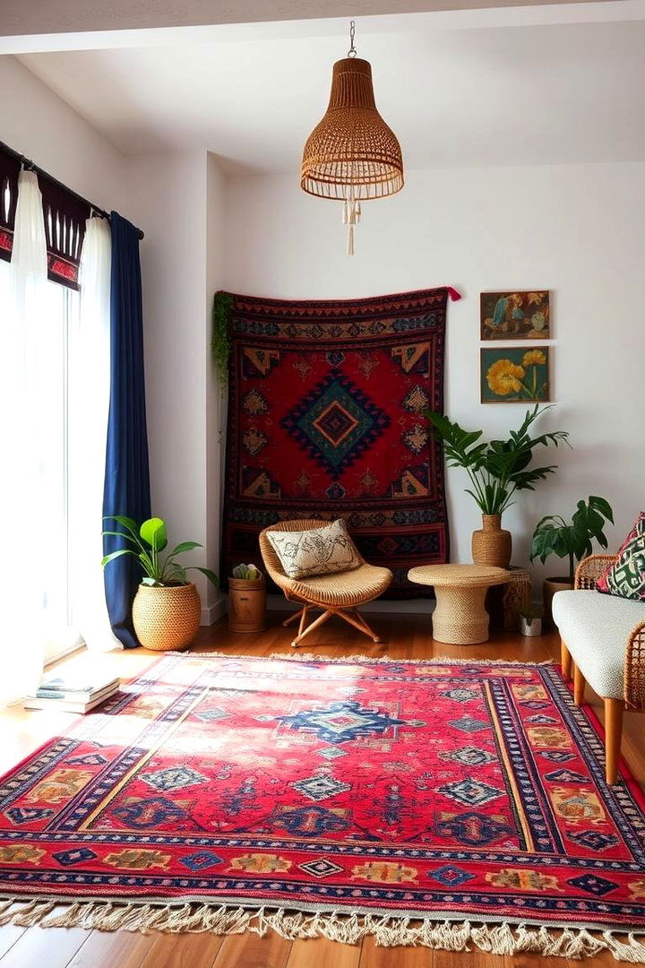 Tribal Motifs - 22 Boho Rug Ideas