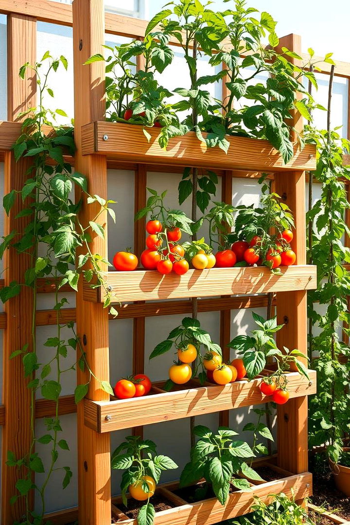 Triple Tier Tomato Trellis - 22 Tomato Trellis Ideas