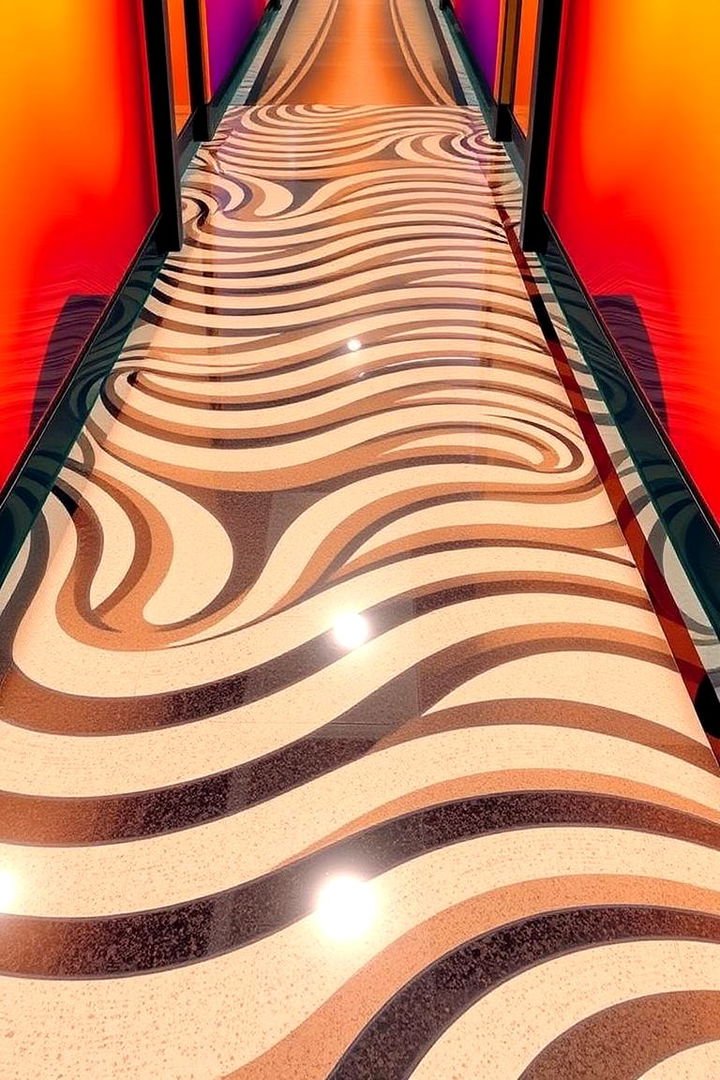 Trippy Optical Illusions - 22 Painted Floor Ideas